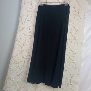 J. Jill Wearever Knit Black Flare Skirt Sz: Medium